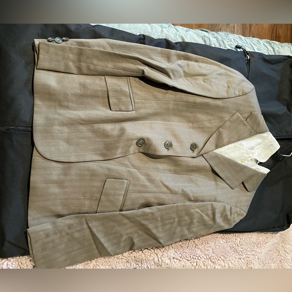 Classic Green Pink Wool Hunt Coat